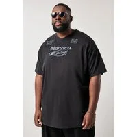 STHUGE T-Shirt T-Shirt Halbarm oversized Bruststick Vintage Look
