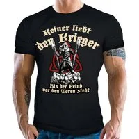 LOBO NEGRO® T-Shirt für Wikinger Nordmann Keltic Fans - Keiner liebt den Krieger