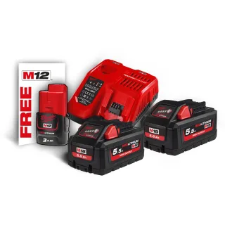 Milwaukee M18 Starterset - Energie-Set M18HNRG-552 - 4933464713