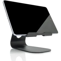 SLABO Tablet-Halterung universelle Tablethalterung Universal für alle Tablets, iPads etc. "Aluminium" Universell Stand Holder - SCHWARZ