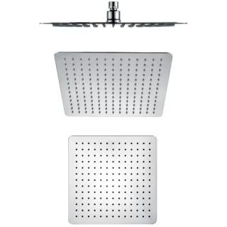 Bravat Kopfbrause 3590627 eckig, chrom