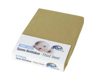 Alvi Spannbettlaken Trikot 70x140 cm  cappuccino
