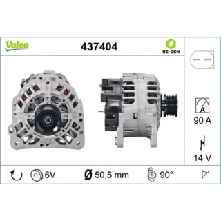 Valeo Lichtmaschine Audi Seat Skoda VW 437404