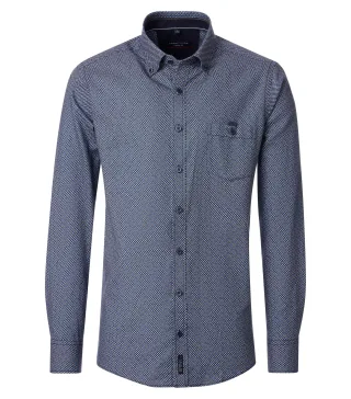 CASAMODA - Freizeithemd blau - Gr. - XXL