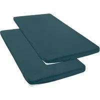 OTTO home Spannbettlaken Topper Basic, in Gr. 90x200, 140x200 oder 180x200 cm, Baumwoll-Jersey, Gummizug: rundum, (2 Stück), Baumwolle, Matratzen bis 8 cm Höhe, Bettlaken, Spannbetttuch, Laken