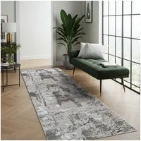 Tapiso Läufer CRYSTAL, rechteckig, Höhe: 8 mm, Langer Korridor-Läufer Schimmereffekt, pflegeleicht, Flur Schlafzimmer
