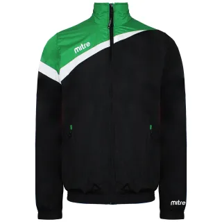 Gehrungspolarize Fleece Herren Black/Green Jacket