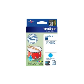 Original LC22UC BROTHER MFC Tinte cyan 1200Seiten