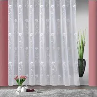 Weckbrodt Gardine Lilly (1 St), Smokband, halbtransparent, Jacquard, Jacquard, strukturiert, Allover,floral,Beschwerungsband, nach Maß