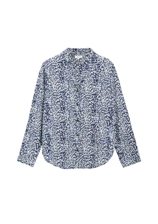 s.Oliver - Bluse blau/weiß - Gr. - 34