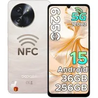 DOOGEE NOTE 59 PRO, Android 15, 5G 8 GB RAM + 256 GB ROM/TF 2 TB Smartphone (6.75 Zoll, 256 GB Speicherplatz, 16 MP Kamera, 120 Hz Display + 6,75 Zoll HD, 4K Video/NFC/Dual SIM/Widevine L1)