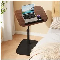 BlingBin Beistelltisch Beistelltisch Holz Klein Couchtisch Sofatisch,C Form Höhenverstellbar (1 Set, 1-St., 45 x 30 x 80 cm), Höhenverstellbar und 360° Drehung, ideales Geschenk