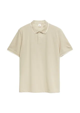 s.Oliver - Polo-Shirt beige - Gr. - XL