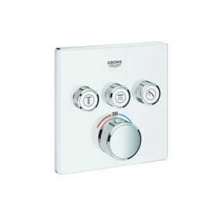 Grohe Grotherm Smartcontrol Brausethermostat 29157LS0, moon white, 3 Absperrventile