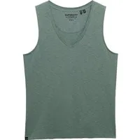 Superdry Tanktop STUDIOS VEE NECK VEST aus Baumwollmischung mit Lyocell, Regular Fit, ärmellos