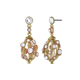 konplott - Hängeohrringe - Ethnic Glamour II weiß/gold