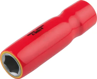 KS Tools 3/8" Stecknuss mit Schutzisolierung, lang - 117.1093