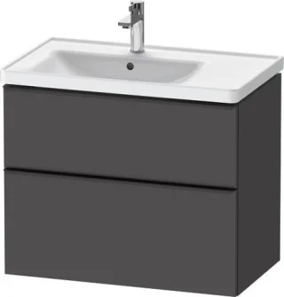 Duravit D-Neo Waschtischunterbau wandhängend Graphit Matt 784x452x625 mm - DE43570BD490000 DE43570BD490000