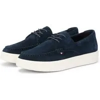 Tommy Hilfiger CASUAL SUEDE STITCH TOE HYBRID Bootsschuh Schnürschuh, Halbschuh, Freizeitschuh mit abgesteppter Ziernaht
