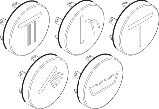 Hansgrohe Symbol-Set Taste Push Select, 98367000 98367000