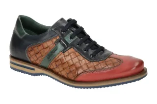 Galizio Torresi Herrenschuhe 312918 in Rot - Elegante Halbschuhe mit Gummisohle