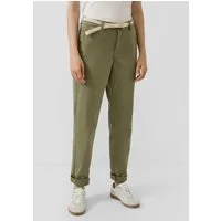 s.Oliver Chinos Hose Gewaschene Chino mit Gürtel