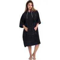 OTTO home Badeponcho Lillou, Surfponcho ideal für Sauna, Spa & im Urlaub, Langform, Microfaser, Kapuze, ohne, weich und kuschelig, plüsch, Fleece, Unisex, für Damen und Herren