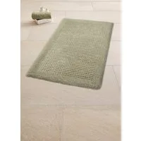 Kleine Wolke Badematte Net, Badvorleger, Badezimmer Teppich, Höhe 17 mm, rutschhemmend beschichtet, fußbodenheizungsgeeignet, Baumwolle, rechteckig, Badteppich, Uni Farben, rutschhhemmend