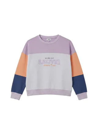 s.Oliver - Sweatshirt lila/mehrfarbig - Gr. - 34