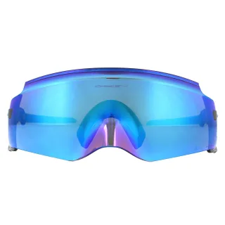 Oakley Wrap Herren Poliert Schwarz Prizm Sapphire Sonnenbrille