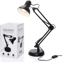 Goods+Gadgets LED Schreibtischlampe LED Schreibtischlampe mit Arm–Verstellbare Tischlampe für Büro & Home, mit Gelenk-Arm aus Metall inkl. LED Glühbirne, Arbeitslampe