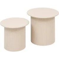 Atmosphera Créateur d'intérieur Beistelltisch Runde Couchtische EINO, kleiner und großer, 2er-Set (funktional)