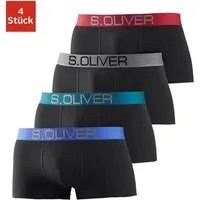 s.Oliver Hipster (Packung, 4-St) knapp sitzende Boxershorts für Herren aus Baumwoll-Mix