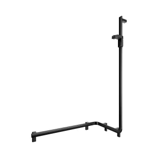 KEUCO AXESS Eck-Duschhandlauf 90° mit Brausestange rechts, Metall, B: 53,1 H: 130,1 T: 85 cm, 350083 35008378601