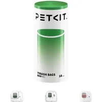 PETKIT Müllbeutel PETKIT Katzentoilettenbeutel mit Zugbändern 18 Stück, 1/5 Rollen