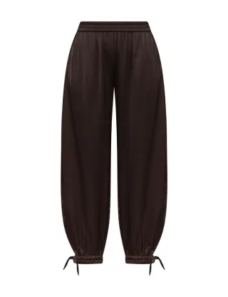 mbym - Locker geschnittene Hose - EAWYN TIE-M braun - Gr. - S