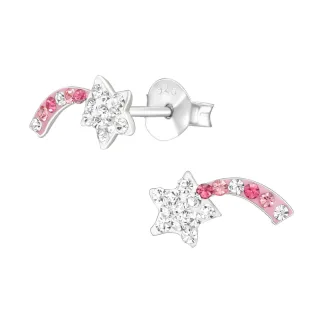 Sternschnuppe Ohrringe aus 925 Silber