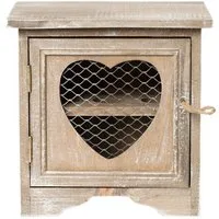Clayre & Eef Eierbecher Clayre & Eef Eierständer Braun 19*14*19 cm Holz Herz