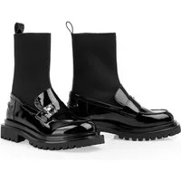 Marc Cain Stiefelette Blockabsatz, Schlupfboots mit elastischem Stretchschaft