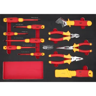 KS Tools VDE Zangen- und Schraubendreher-Satz, 11-tlg - 117.6111