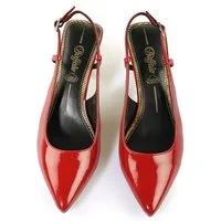 Buffalo Buffalo Sling Back- Vegan Patent High-Heel-Pumps