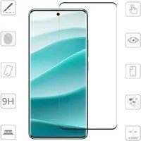 Wigento Handyhülle Für Xiaomi Redmi Note 14 Pro 5G / Pro Plus 5G Curved Hart Glas Schutz, Display Curved Panzer Schutz Glas