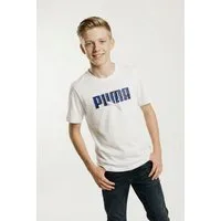 PUMA T-Shirt ESS LOGO LAB STORY 2 TEE B Regular Fit, Kurzarm, Rundhalsausschnitt, für Jugendliche