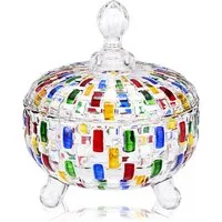 FANNOU Vorratsglas Handbemalte Glasbehälter mit Deckel Bunte Keksdose, (1-tlg., 1 x Vorratsglas), dekorativ und praktisches