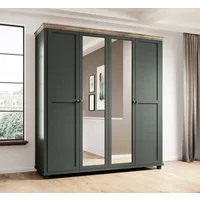 Home affaire Kleiderschrank Evora, Landhausschrank in 3 verschieden Größen, Türen mit Soft- Close Kleiderschrank mit Spiegel, aus FSC®-zertifiziertem Holzwerkstoff