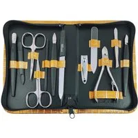 EloModa Maniküre-Kosmetik-Etui Maniküre Pediküre Set 12-teilig Solingen Qualität Made in Germany –, 12 tlg., Made in Germany