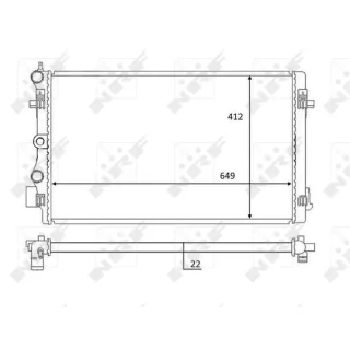 NRF Motork?hler gel?tet Audi A1 Seat Ibiza Skoda Fabia VW Polo