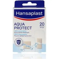 Hansaplast Wundpflaster Hansaplast Aqua Protect 20 Strips (Exzellente Hautverträglichkeit, 20 St., 20 Strips in 2 Größen), Wasserdichte Pflaster zum Baden, Duschen etc.