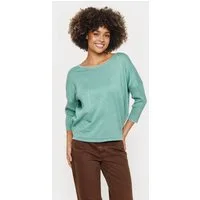 Saint Tropez Rundhalspullover A2561, MilaSZ R-Neck Viskosemischung, Casual fit