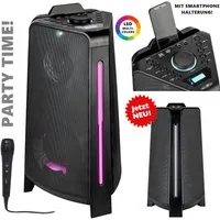 Reflexion PS100BT LED Beleuchtung mit verschiedener Modi-Auswahl Party-Lautsprecher (Bluetooth, 800 W, Bluetooth, Radio, Karaoke, Disco-Licht Effekte, Equalizer)